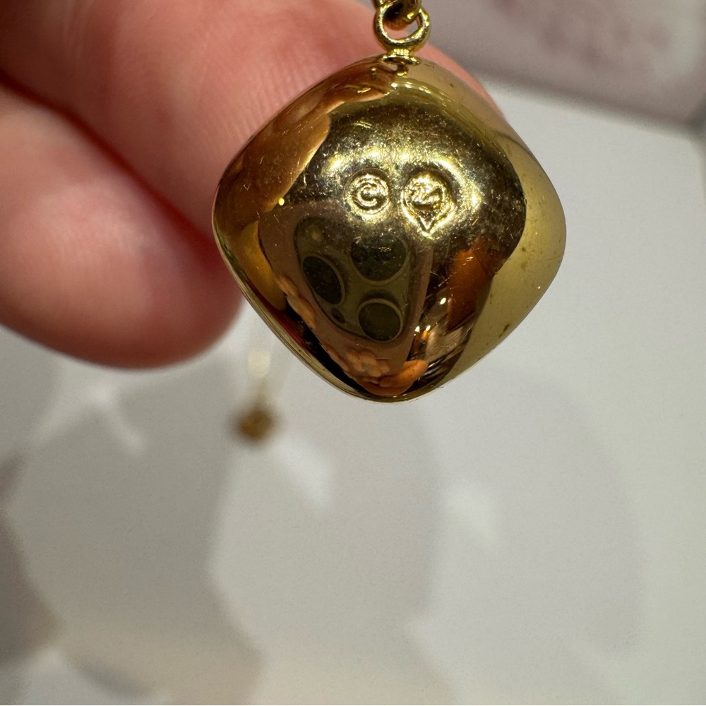 SWAROVSKI THANKFUL GOLDEN SHADOW PIERCED EARRINGS - Picture 4 of 7